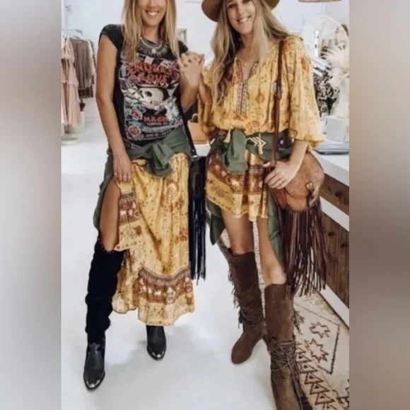 Spell Mystic Maxi Skirt, Size Medium, Sunflower - Picture 3 of 14